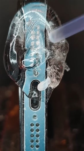 Cleaning iPhone Speaker with Silicone and compressed Air⚠️ _asmr _satisfying _cleaning | Clean That Up