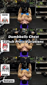 🔥 Build a bigger, stronger chest with Dumbbell Chest Press Variations💪 From flat to close grip and dumbbell chest fly, these variations target every part of your chest for maximum growth and definition. Switch it up to challenge your muscles and see serious gains! Let’s press for those chest gains! 💥 #chestworkout #dumbbellpress #StrengthTraining #MuscleBuilding #ChestGain #fitnessgoals #gym #fitness | Bodyfitness GYM