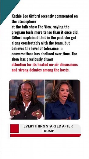 Kathie Lee Gifford is harshly criticizing “The View” program