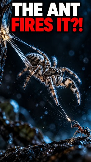 This Spider Built a Catapult — And the Ant Triggers It