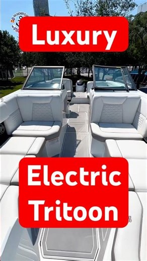SubFor SPECTR 26. This electric tritoon holds 10 people and is powered by an electric 180HP motor…