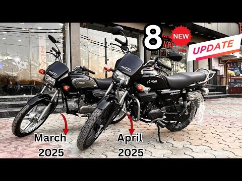 Hero Splendor Plus 8 New Update 2025 March Model Vs 2025 April Model Detail Comparison Review Video