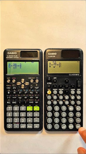 Casio fx-991 ES PLUS vs fx-991 CW #casiocalculator #maths