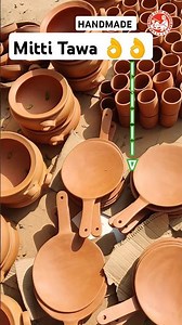 "Cooking Naturally: Mitti Tawa by Rajender Clay Handicraft!" NATURAL HANDLE TAWA #youtubeshort #tawa