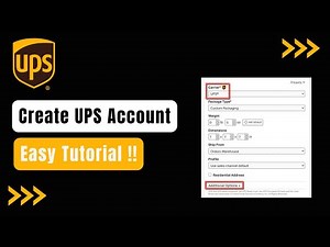 How to Create UPS Account - Sign Up UPS.com !