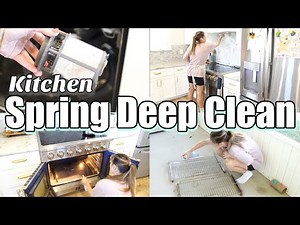 DEEP CLEANING my MESSY Kitchen for SPRING CLEANING 2025