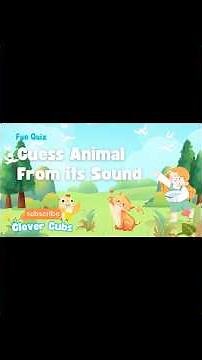 Guess the Animal Sound! | Fun Animal Quiz for Kids | Part 2 | Learn Animal Noises
