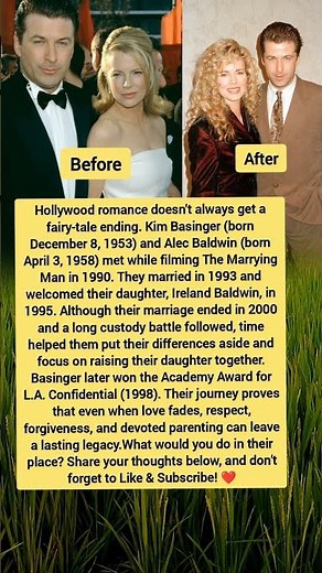 The Untold Love Story of Kim Basinger & Alec Baldwin | From Romance to Co-Parenting