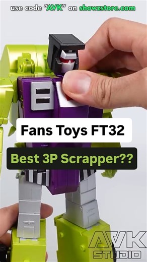 This Transformer is Third Party, Fans Toys FT32 and I think it's the very best Scrapper EVER made, but what do YOU think? I can't wait to complete this MASSIVE Devastator! #transformers #fanstoys #toystagram #scrapper #devastator | AVK Studio USA