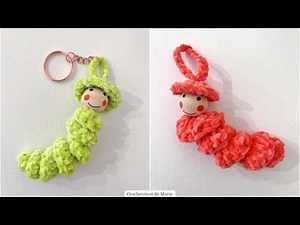 🐛How to crochet a HAPPY CATERPILLAR in less than an hour!!! Beginner tutorial 🤩