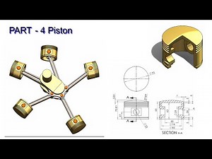 ⚡Solidworks Tutorial#49 | Design and motion analysis | Piston.