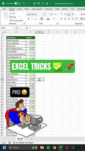 Excel tricks 📌 #ExcelTricks #ExcelShorts #ExcelTips #LearnExcel #Productivity #excel #fyp #yt #fb