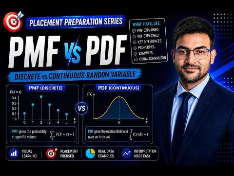 PMF vs PDF | Statistics Complete Playlist for Placements & Competitive Exams
