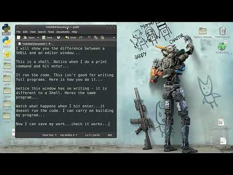 Python IDLE Basics - Difference between Shell and Editor