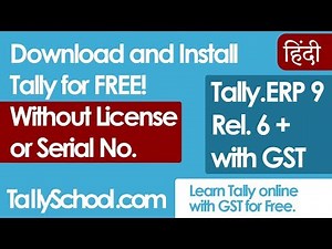 Use Tally ERP 9 with GST for Free without License or Serial No.