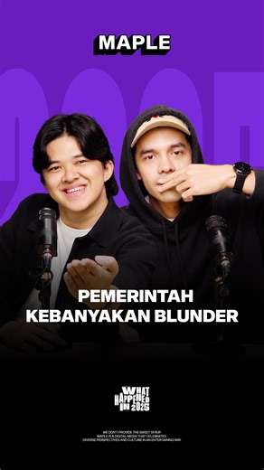 The Maple Media on Instagram: "Kita semua tau kalo di tahun 2025 diwarnai dengan aksi demo pada akhir Agustus hingga awal September. Salah satu yang disorot adalah banyaknya komentar blunder dari pemerintah dan respon yang cenderung defensif. Selengkapnya ada di YouTube: The Maple Media! #TheMapleMedia #WhatHappenedin2025"