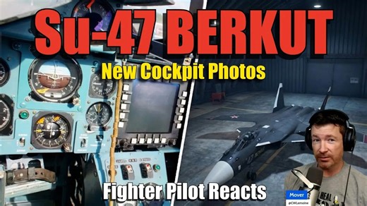 Fighter pilot reacts to new Su-47 Berkut cockpit photos