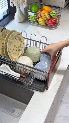 Space-Saving Dish Rack Ideal for Small Apartments" #shortsfeed