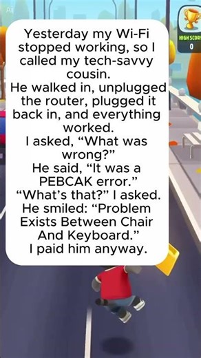 PEBCAK Error Explained in 30 Seconds 😂