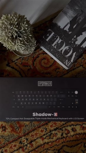 Aryan Tech on Instagram: "EPOMAKER SHADOW - X UNBOXING @epomakerkeyboard - Tri Mode Wireless - TFT Screen - Wisteria Linear Switches - 70% Layout / Gasket Mounted - Metal Rotary Knob To Place Your Order Visit aryantech.co #epomaker #epomakershadowx #aryantech #aryankeebs #unboxing"
