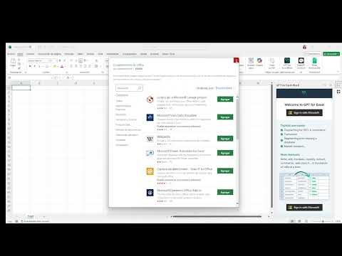 Cómo descargar complementos de Chat gpt en Excel