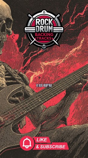 Fast Punk Rock Drum Loop 148 BPM #Shorts