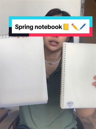 Spring notebook Good for your notes and materials for your reviews📋📒🤩✨ #notebook #springnotebook #notebookbinder #transparentnotebook #trending