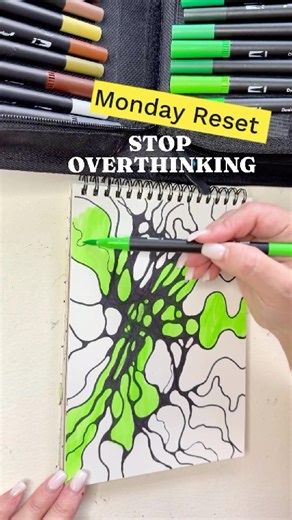 Monday Reset: Stop Overthinking | Neurographic Art