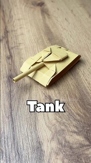 EASY ORIGAMI TANK TUTORIAL - NEW MODEL | DIY TANK FROM PAPER STEP BY STEP ORIGAMI EASY ART