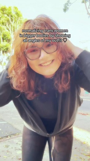 normalizing trans women in bigger bodies by showing all angles of my...