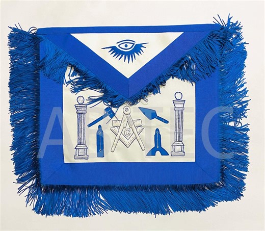 Top Quality Masonic Regalia Apron – Master Mason Working Tools Blue Apron - Etsy Canada