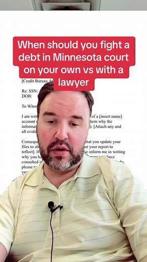 When to Fight a Credit Card Debt Lawsuit in Minnesota Court: Attorney vs Self-Representation