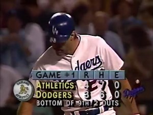 Full-at-bat of Kirk Gibson's pinch-hit home run