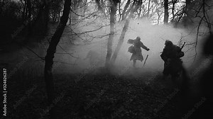 Archival footage from the East Front during World War II. Soviet Union, CIRCA 1941-1943