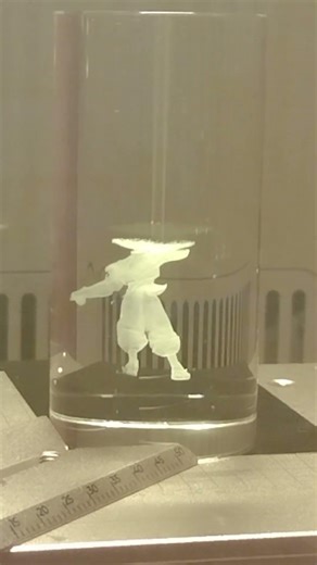 When a Crystal Engraving Goes Wrong… Then Cracks 💥🔮 #crystalengraving #animeinspired