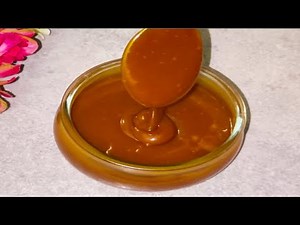Homemade caramel sauce/Homemade caramel syrup recipe/how to make caramel sauce