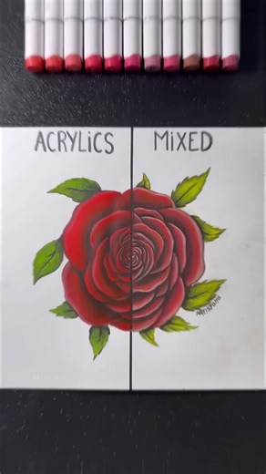 How artists blend techniques to illustrate realistic roses
