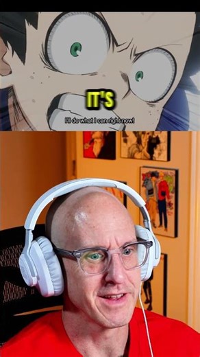 deku using one finger to throw the ball is so amazing #myheroacademia #animereaction