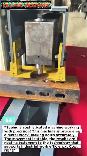 the process of making holes in metal.