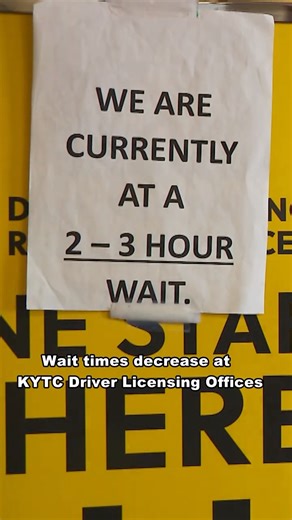 Kentucky driver licensing wait times drastically decrease #shorts #driver
