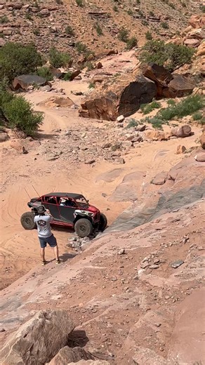 Second obstacle on Pritchett Canyon! Chewy! Come visit! #moabcowboy #fyp #offroad #trailtherapy #fblifestylelife #rockcrawling #america #virals #nolimits #sendit | Moab Cowboy Country Off-Road Adventures