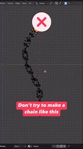 10K views · 36 reactions | ❌ Don’t try to make a chain like this #edge #simulation #tutorial #3d #blender #blender3d #3dkeyboard #modelinginblender #blendermodeling #blenderkeyboard #easytutorial #blendertutorial #challenge #render #game #armsinblender #stimulating #animated #blendervfx #handwriting #b3d #smokesimulation #viralvideo #blenderart #spaceship #cinematic #lighting #tutorial #blenderanimation #flexible credit: berkayelmas Dm for post removal or credit | Blender Tips | Facebook