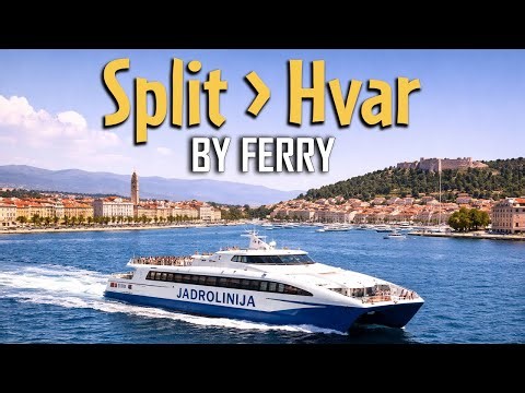 Ferry Ride from Split to Hvar, Croatia | Split to Hvar Ferry | Split to Hvar Island Ferry | English