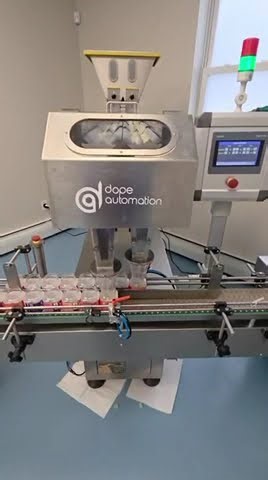 Gummy Counter with Indexing Conveyor for Jar filling