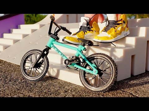 BMX Finger built a Huge Tech Deck ramp | All my BMX Bikes in one video