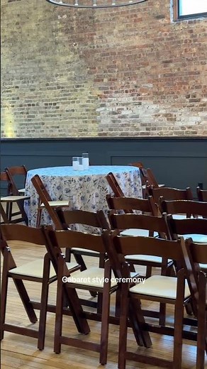 Cabaret-style wedding set up 🩵 #wiwedding #mercantilehall #shorts #weddingplanning #weddingvenue