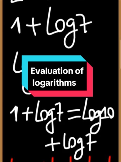 Breaking down a quick math problem on evaluating logarithms. Today I’m evaluating 1 log(7) step by step and explaining what that logarithm really means. Stick around if logs ever confuse you then this one is simple! 👀🧠 #math #logarithms #algebra #learnontiktok #mathhelp