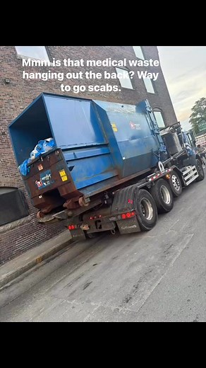 7K views · 64 reactions | Medical waste hanging out of the back. Scabs you are a big embarrassment go home. | Scab America | Facebook