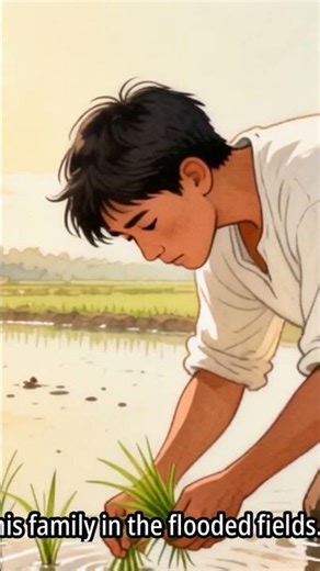 What keeps him going in the flooded fields #FarmingReality #PhilippineProvince