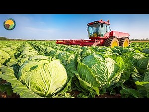 How Japanese Farmers Harvest Cabbages: Cabbages Farming Agriculture Technology | Farming Documentary